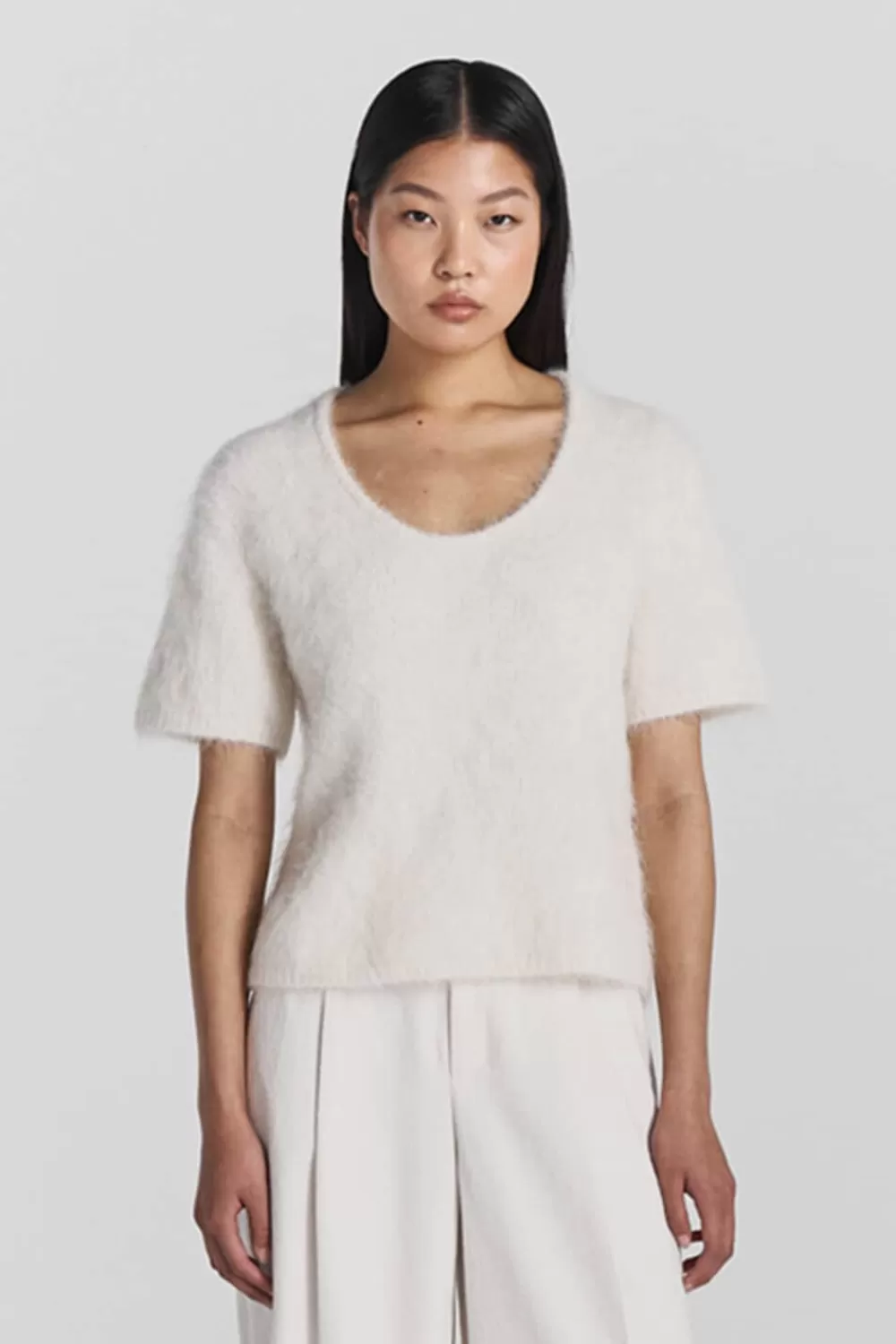 Twist & Tango Sweaters & Knits^Juliana Short Sleeve Knit Ivory