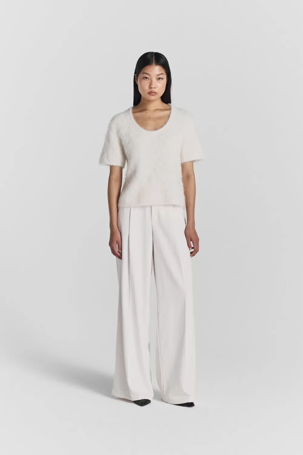 Twist & Tango Sweaters & Knits^Juliana Short Sleeve Knit Ivory