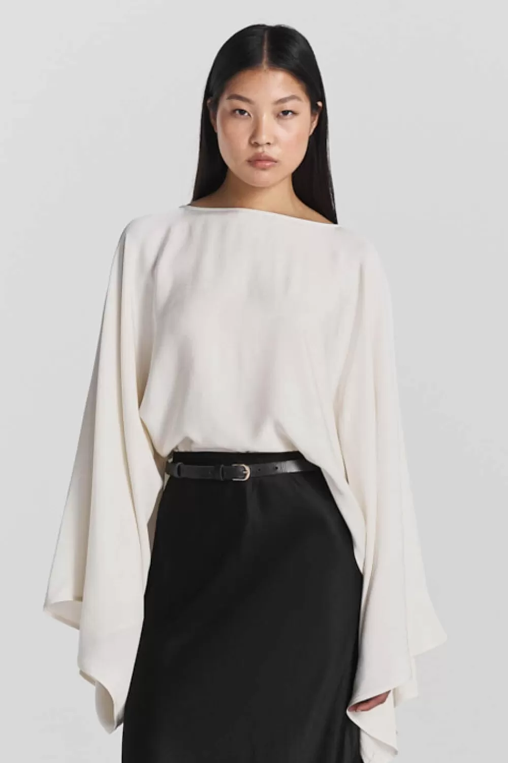 Twist & Tango Shirts & Blouses^Klasia Satin Blouse Ivory