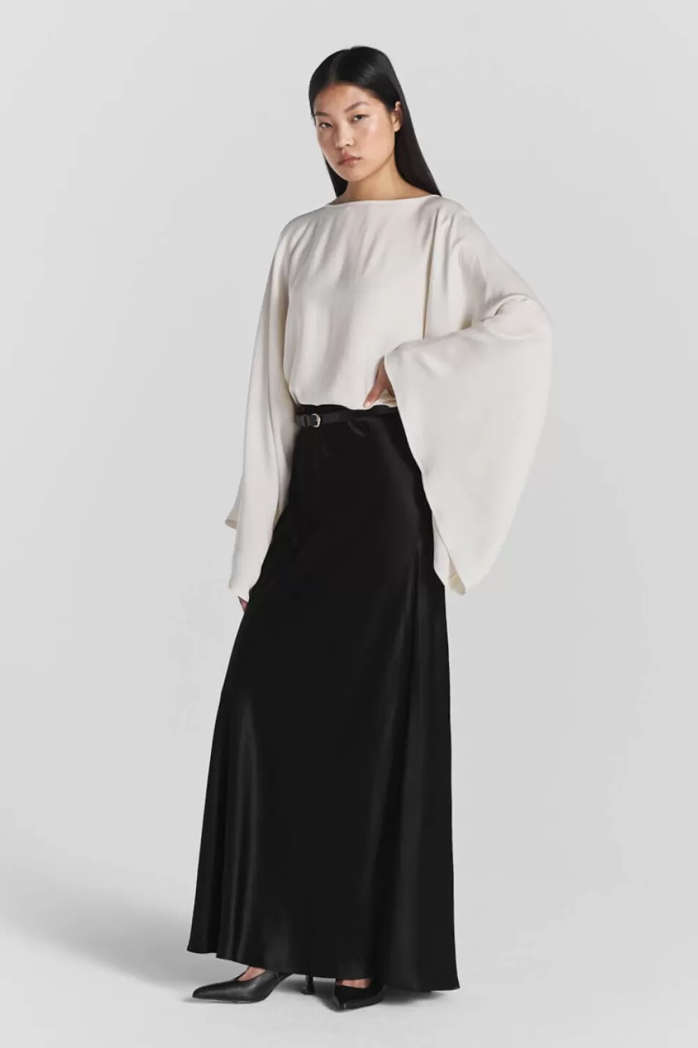 Twist & Tango Shirts & Blouses^Klasia Satin Blouse Ivory